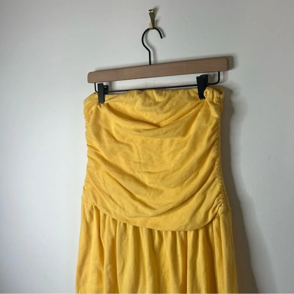 Free People Adore You yellow MINI dress